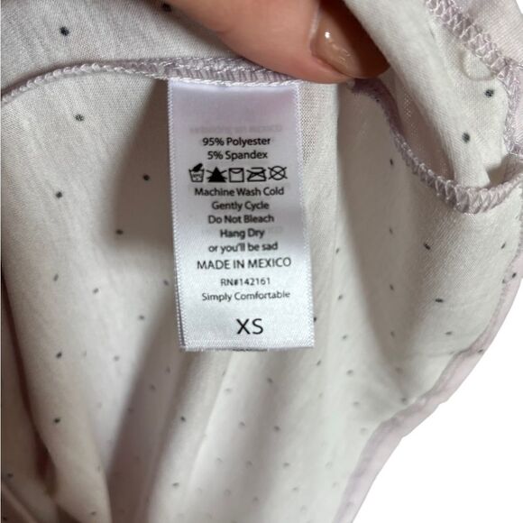 LuLaRoe Marly Lavender and Black Polka Dot Dress Size XS NWT - Picture 6 of 8